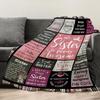 Creative Throw Blanket Flannel Print Blanket Super Soft Cozy Sofa Nap Blanket Home Blanket Perfect Home Gift For Sisters