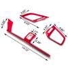 Red ABS Decorative Strip for 10th Gen Car Air Conditioner Vent