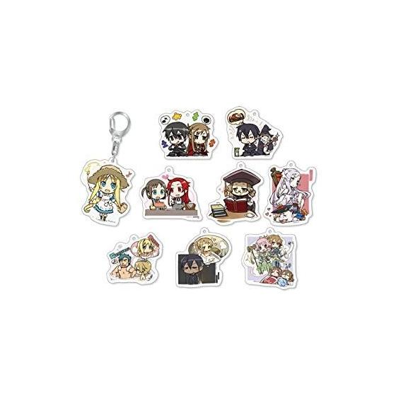 Used [Used] Sword Art Online Mini Character Trading Acrylic Keychain 2 Complete BOX BOX Product 1BOX = 9 pieces, 9 types in total