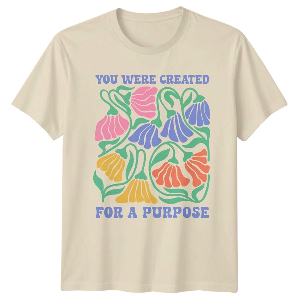 You Were Created For A Unisexs TShirt Floral Retro Inspirational