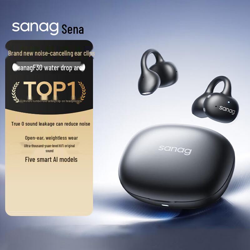 Saina Clip-on Bone Conduction Bluetooth Headset
