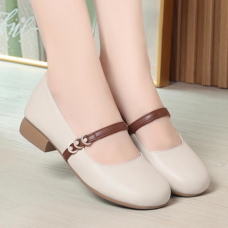 Fashion AIYUQI Mary Jane Shoes Women's 2025 Spring New Shallow Mouth Large-Size Ladies Shoes Commuter Work Shoes Women