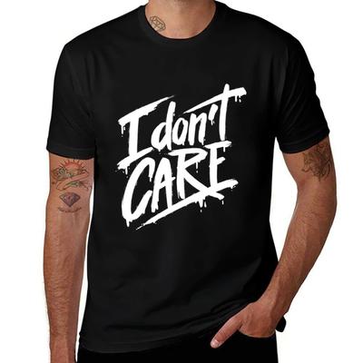 Tricou Nu Îmi Pasă Casual Relaxat cu Mânecă Scurtă Tricou