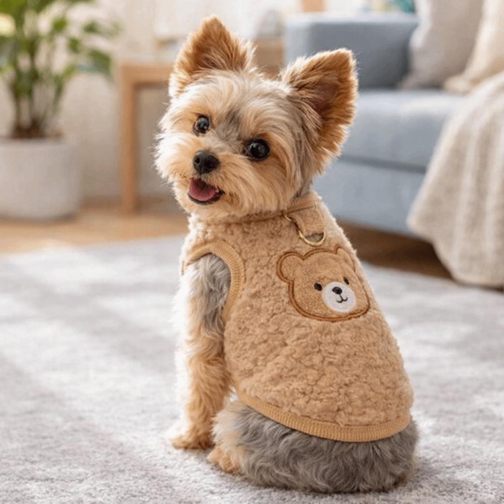 Warme Katze Ärmellose Weste Cartoon Hund Fleece Mantel Mode Welpen Jacke Wintersaison