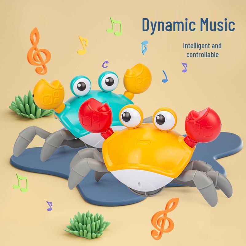 Cross-Border Children's Electric Crawling Crab Toy with Obstacle Avoidance