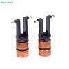 Copper Slip Ring Motor Commutator,2-Segment Electric Motor Collector Ring with Plastic Holder for Power Tools
