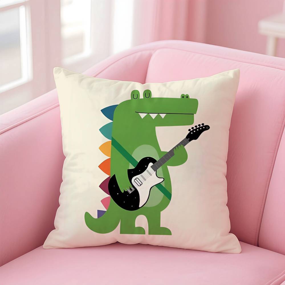 Simple Nordic Modern Anime Pillow Case Safe Custom Photo Pillow, Anti-fade Brushed Fleece Cushion, Maternal & Infant Safe.