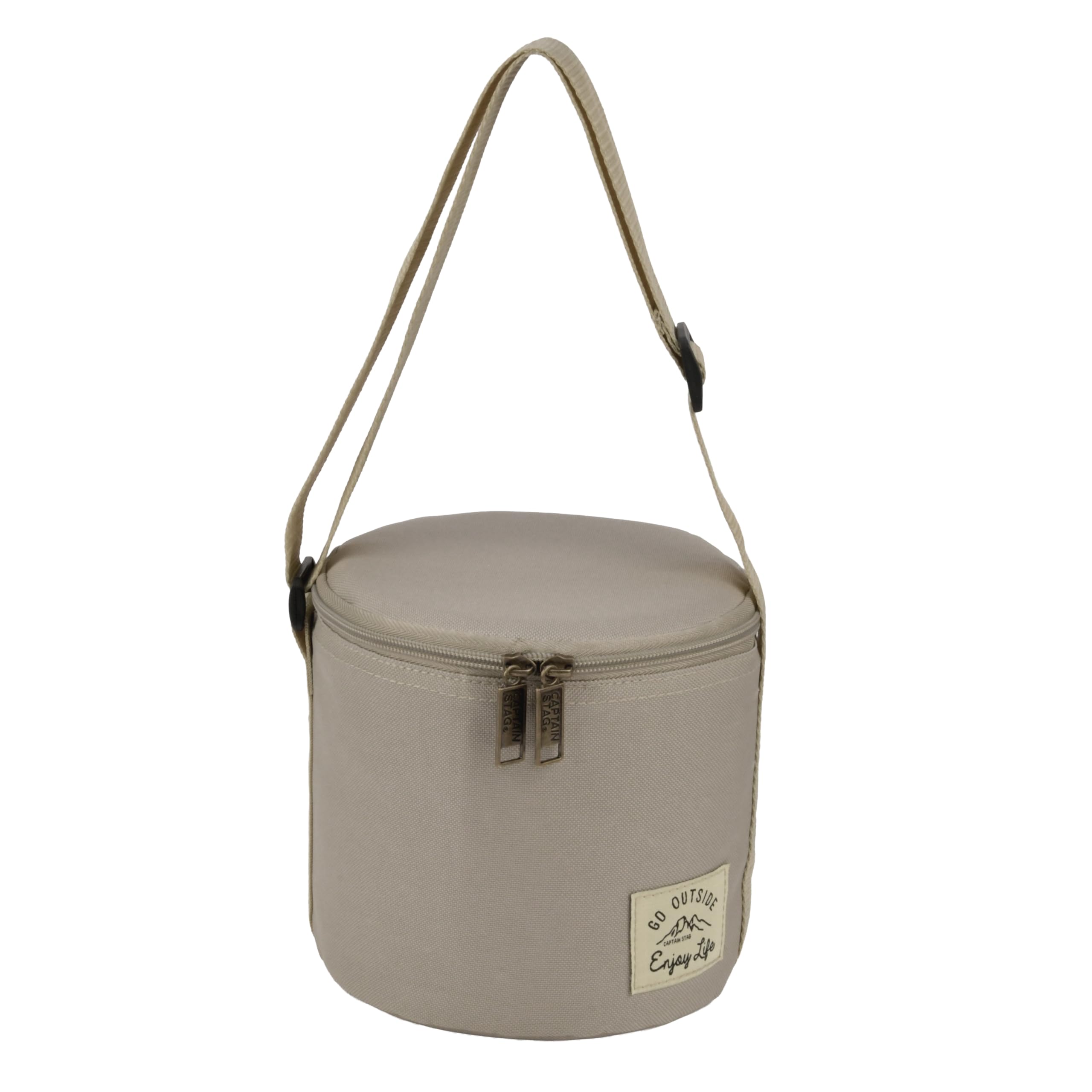 CAPTAIN STAG Cooler Insulated Round 350ml Monte Bag Cooler Capacity Khaki UE-702 4490₽