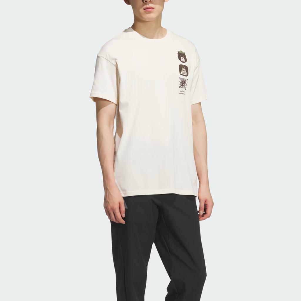 adidas Terrex FW25 Graphic Loose Fit Crew Neck Short Sleeve T-Shirt Men Tops Multi KE7078