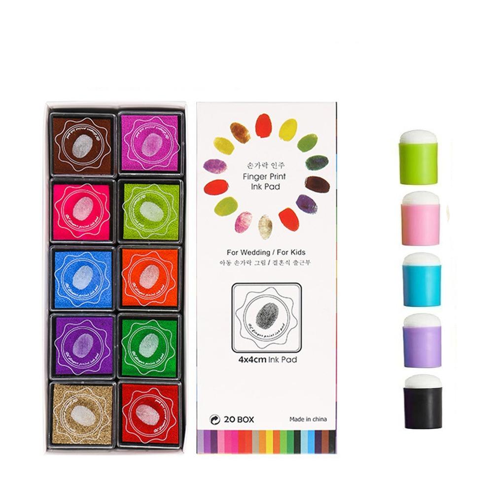 DIY Craft Drawing Tools DIY Sponge Finger Painting Kit Painting Sponge Finger Drawing Inkpad  Kids
