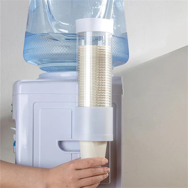 Wegwerpbekerdispenser voor papieren bekers. Wandmontage voor waterdispenser, keuken of woonkamer.