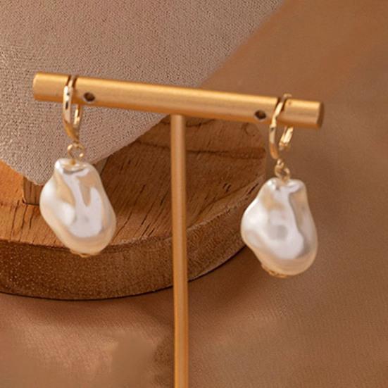 Women Faux Pearl Necklace Earring Bracelet Vintage French Wedding Party Bride Large Fake Baroque Pearl Statement Necklace Jewelry