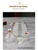 Creativo barattolo di vetro per miele in stile giapponese con coperchio mescolatore - Tazza trasparente per marmellata