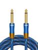 EMK Guitar Cable, 6.35mm Guitar Seal, 1.8M 14" Standard Plug Male To Male [Heavy-Duty Nylon & Metal Connectors] for Electric Guitars, Basses,
