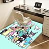 Office Rug Hello Kitty, Sanrio Characters Anti-Slip Rug, Machine Washable for Living Room, Bedroom, Office, Multiple Sizes, Bedroom Mat, Decorative Ma