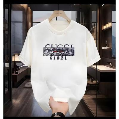 2026 Spring and Summer New Trendy Round Neck Short Sleeve Tshirt with High Quality Printed Short Sleeve Versatile Style