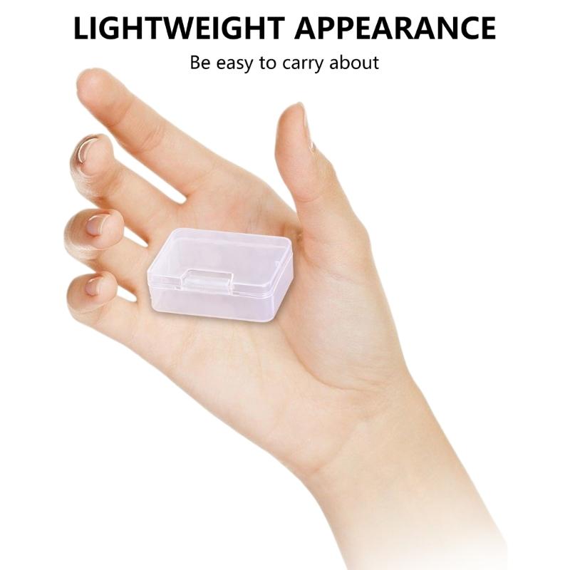Small Item Organization Containers Sturdy Small Rectangular Clear Containers For Storing Tiny Accessories And Crafts
