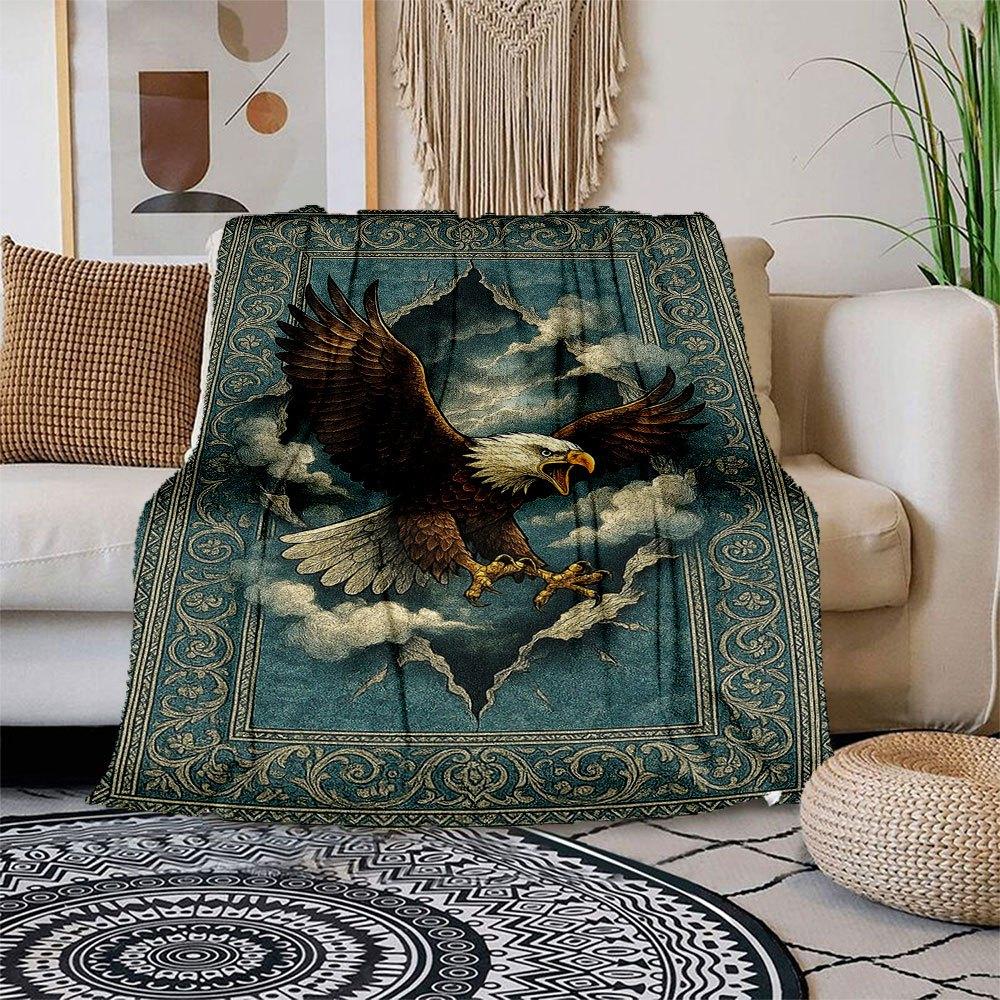 

Eagle Wall Art: Majestic Bird Decor for Your HomeBlanket Flannel Throw Blanket for Sofa, Bed, Travel, Camping, Office, Couch, Chair, And Bed 150x180cm