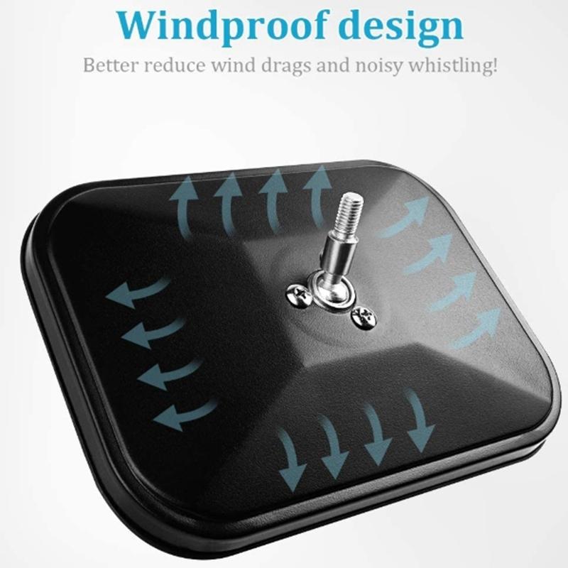 Tür-Off-Spiegel für Jeep Wrangler TJ JK 4x4 Off-Road Spiegel Rechteckige Spiegel Seitenspiegel, 2er-Pack-M53K