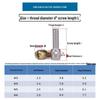 304 Stainless Steel Lead Seal Galvanized Meter Screw with Cross Hole