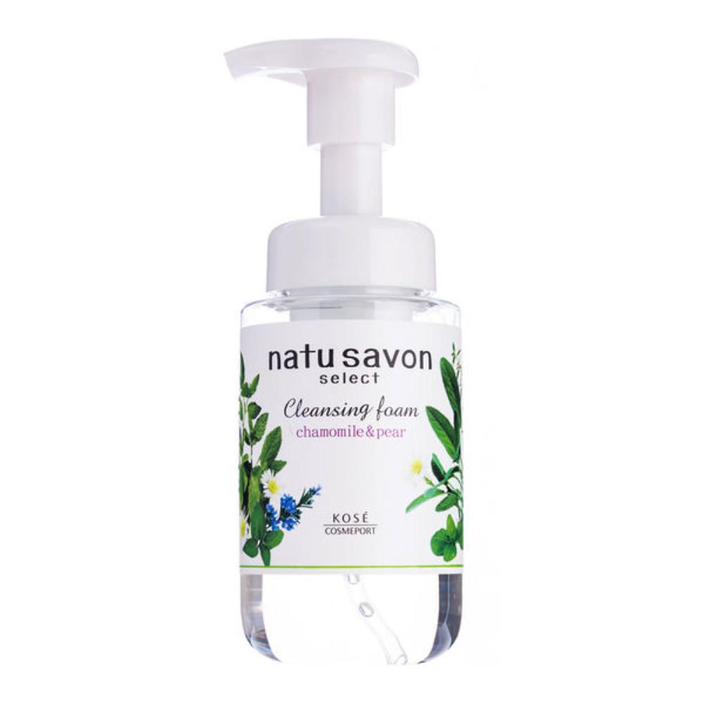KOSE SOFTIMO NATU SAVON SELECT White Cleansing Foam 180mL / Refill 180mL