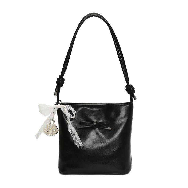 Fashion Bow Handbag Women's New Versatile Shoulder Underarm Bag