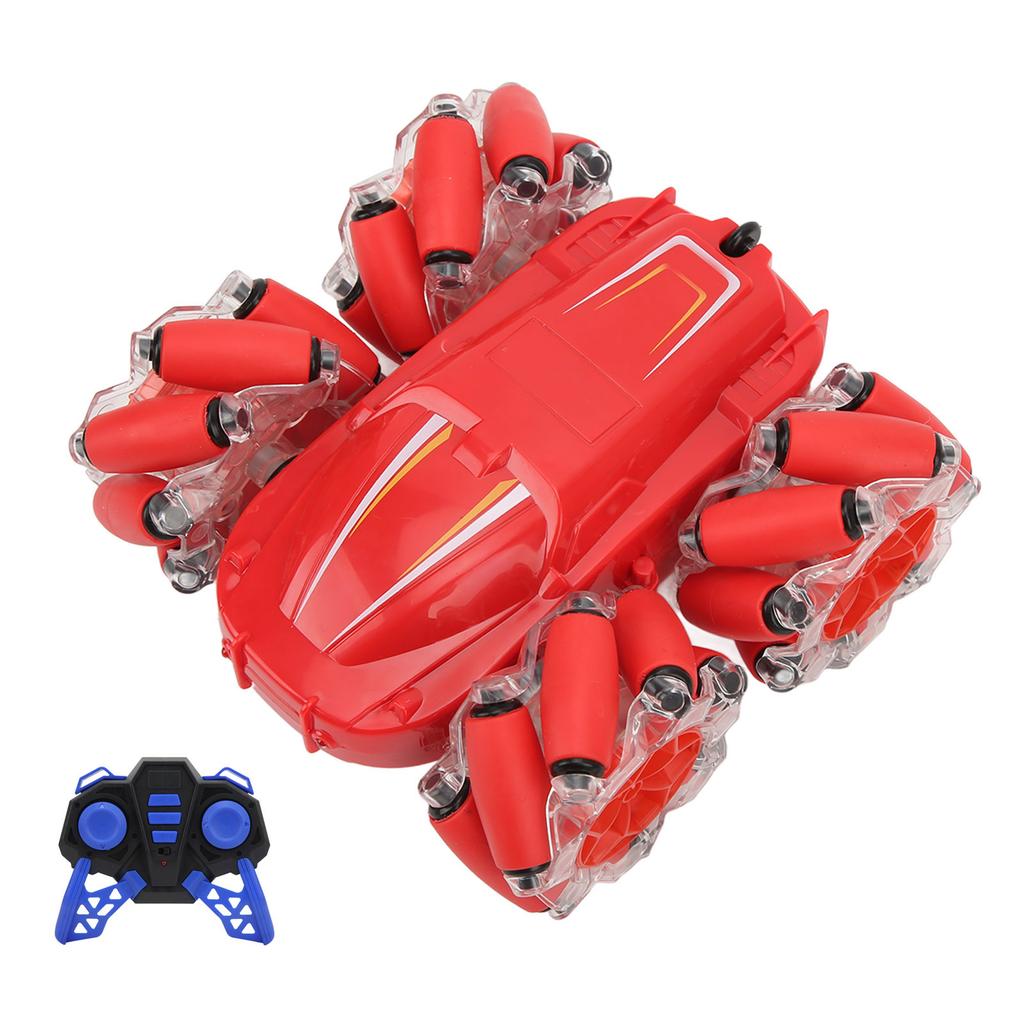 M2 2.4G LED Stunt Car 4 Wheel Drive Anti Interference Remote Control Car With Double Sided Led Lights 3.7V 500mAh for Kids Over 6 Years Old