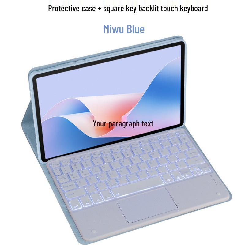 2024 OnePlus Tablet Pro 12.1'' Leather Cover with Bluetooth Keyboard for OnePlus Pad2