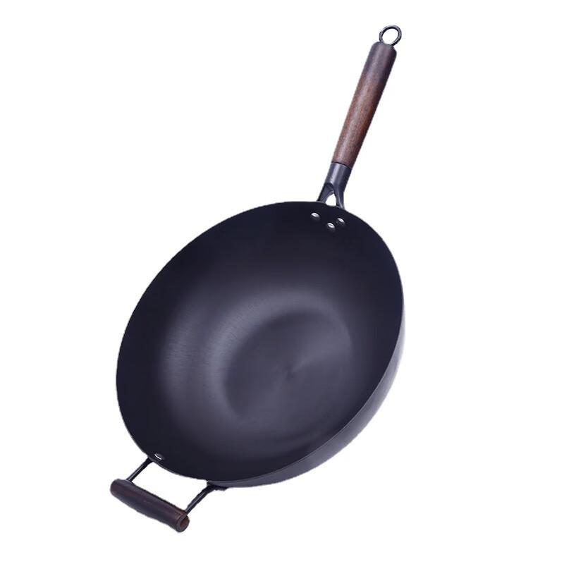 Wutuo Traditional Wooden Handle Iron Wok