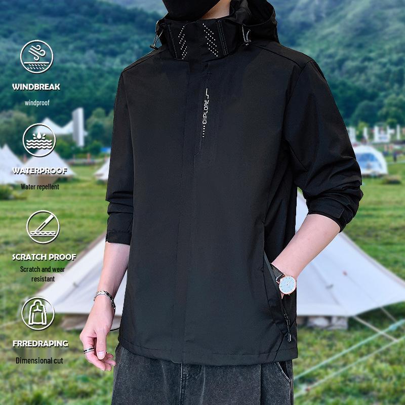 Men's and Women's Waterproof Windbreaker: Spring/Autumn Lightweight, Windproof Outdoor Jacket