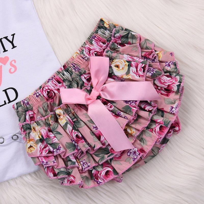 Baby Mädchen Tops Kleidung Neugeborenen Kinder Baby Mädchen Outfits Kleidung Body + Blume Gedruckt Hosen + Stirnband