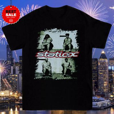 STATICX BAND GIFT FOR FAN BLACK COTTON  T Shirt Full Size S5XL Unisex T-Shirt