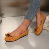 Fashion Summer New Fashionable Versatile Flat Shoes Butterfly Bow Shallow Mouth Elegant Simple Women's Shoes