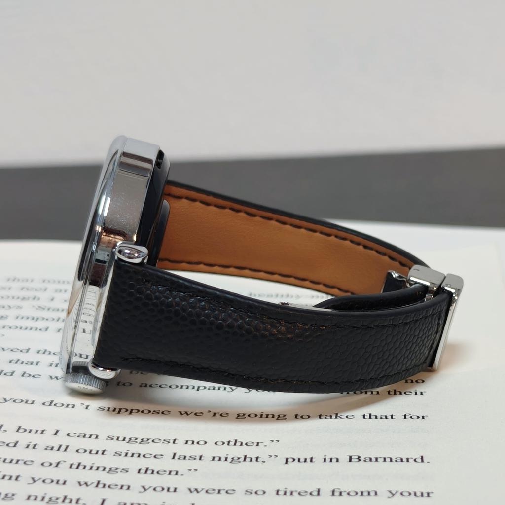 Bracelet en Cuir 18mm 20mm 22mm pour Samsung Galaxy Watch 7 6 5 4 44mm 40mm Classique Boucle Magnétique pour Huawei Watch GT6 5 4Pro 3 46mm 41mm Bracelet