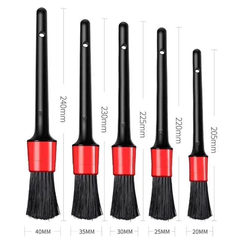 Car Detailing Brush Set For Interior Cleaning, Soft Bristle Dashboard Air Vent Wheel Brushes, Auto Detailing Tool Kit