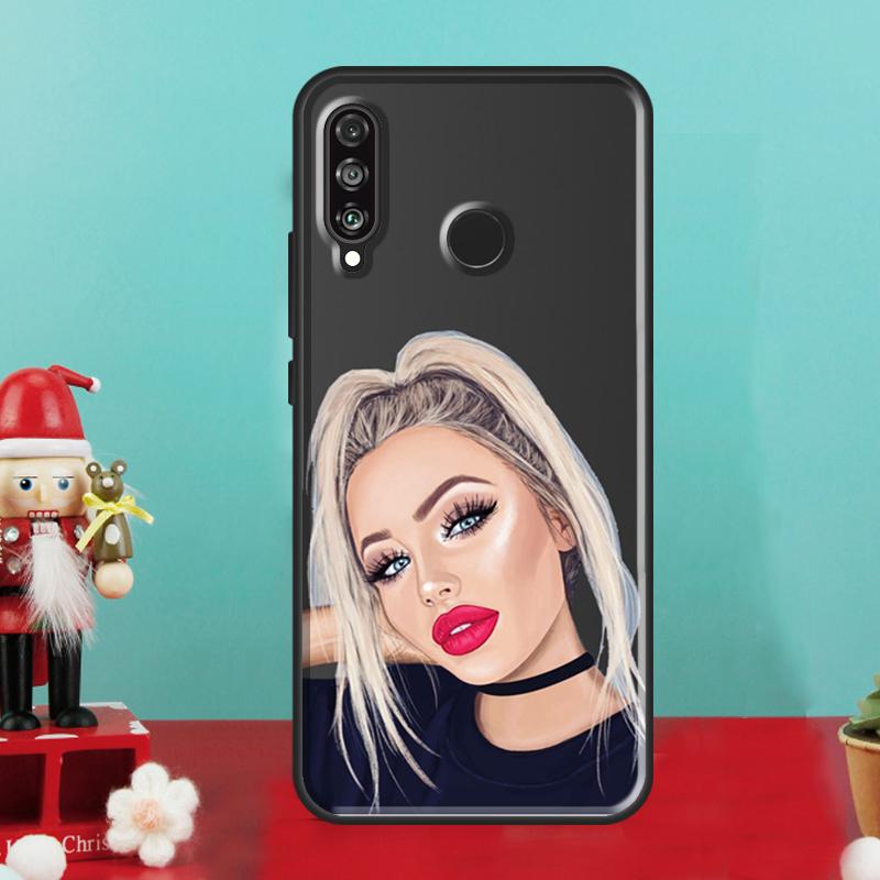 Fashion Girl Art For Huawei Nova 9 10 SE 12i 12s 11i 8i Y90 Y60 Y70 Y72 Y73 Y61 Y91 P60 Pro P30 P40 Lite Case