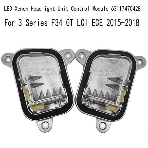 Compatible Right LED Headlight Module for 2015-2018 BMW 3 Series F34 GT LCI ECE (63117470428).