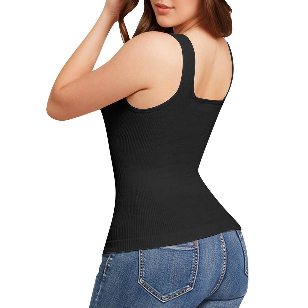 Women's Shaping Compression Square Neck Tank Top