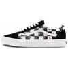 Old Skool Series Bee Print Checkerboard Low Top Skate Shoes Unisex Sneakers Black White VN0A3WKT9EH