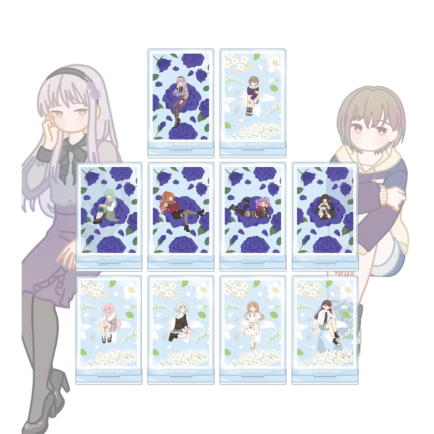 

BanG Girls Band Торговый Акриловый Стенд Botania КОРОБКА Мечта! Вечеринка! вер.D 10 штук