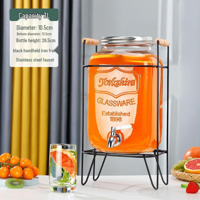 Cola Beverage Bucket with Faucet - Ideal for Lemon Juice, Fruit Tea, Cocktails, and Cold Water