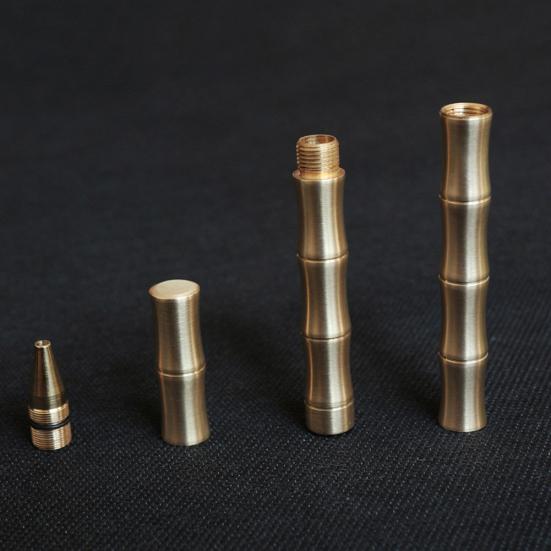 Bambusový model Čistá mosaz Ručně vyrobené Kovové Podpisové Gelové pero Kawaii Kancelářské potřeby