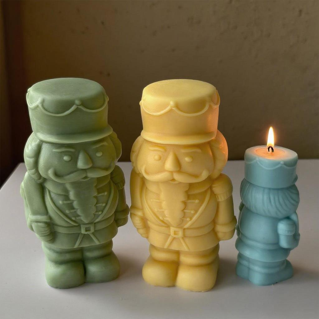 Silikon Kerzenformen Harzgussform Kunsthandwerk Nussknacker Gips Epoxidharzformen Für Zuhause Hochzeitszimmer Tischdeko