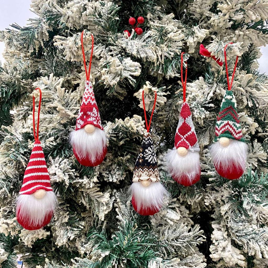 Christmas Decorations: Christmas Hats, Christmas Lollipop Caps, Christmas Hat Knife And Fork Covers, Wine Bottle Caps, Decorative Items