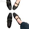 Elegant Women Flats Square Toe Shoes New Summer Loafers Party Sandals Designer 2025 Brand Women Shoes Zapatillas Mujer