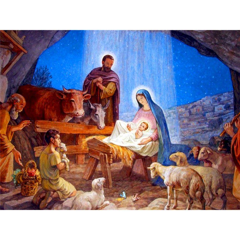 Náboženské DIY Diamantové umělecké malířské sady Krajina Moderní Ruční řemesla Plný kulatý vrták Diamantové malování Domácí dekorace