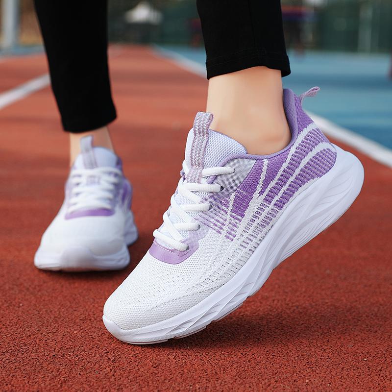 Summer Knitted Sports Shoes for Women Lightweight Breathable Running & Outdoor Training