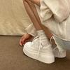Board shoes student versatile heightening platform white shoes women's casual new spring and summer lightweight retro sports shoes