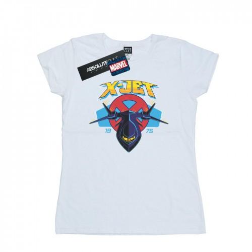 

Marvel Womens/Ladies X-Men X-Jet Cotton T-Shirt білий