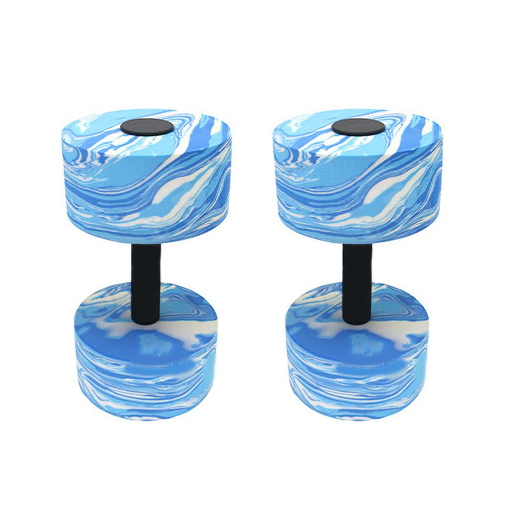 1Pair High Density EVA Foam Dumbbells Aquatic Exercise Dumbells Aqua Fitness Barbells Water Fitness Exercises Equipment